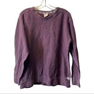 PINK Victoria secret oversized crewneck sweater size medium maroon